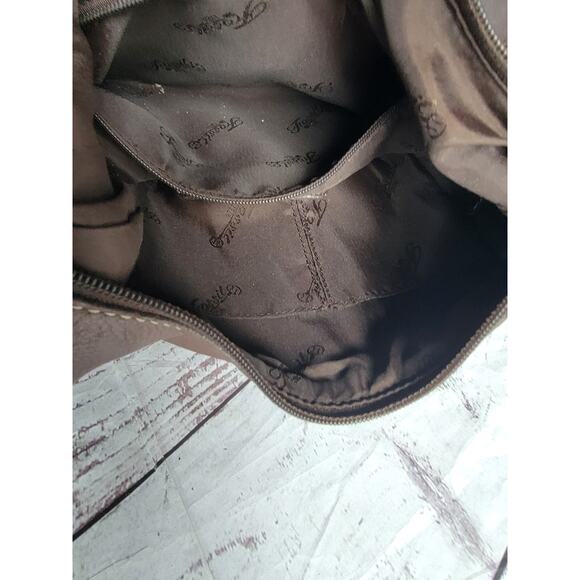 FOSSIL 1954 75082 Vtg Brown Leather Shoulder Hand Bag Purse 12X9X3 inch Women's - Picture 11 of 15